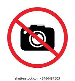 Set of recording forbidden icons. Prohibited No recording icon. Vector Illustration.