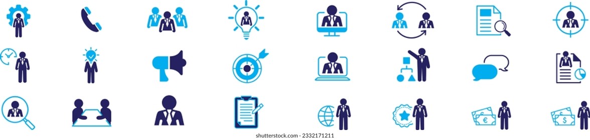 Set of recruitment vector Outline 