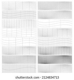 Set of rectangles w distort, deform effect vector illustration
