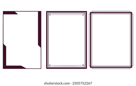 Set or rectangular shapes with squiggly borders. Tags, labels, stamps, crackers, 
coupons rectangle boxes with curvy, wiggly, wavy edges isolated on white background.
Set or rectangular shapes