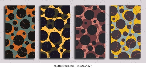 Set of rectangular web banners for social media mobile apps with abstract geometric patterns. Elegant sale and discount promo backgrounds. Modern promotion email ad newsletter layouts