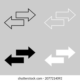 Conjunto de icono del vector de reciclaje, vector del icono de reciclaje en estilo plano de moda. Imagen de icono de reciclaje, ilustración de icono de reciclaje aislada en fondo gris
