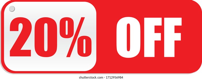 Juego de banner rojo Oferta especial. Diseño plano. Ilustración vectorial. Aislado sobre fondo blanco y rojo.
