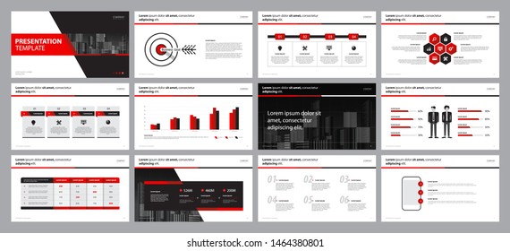 definir la plantilla de diseño de los fondos de la presentación de la empresa roja y el diseño de la página para el folleto, libro , revista, informe anual y perfil de la empresa , con el concepto de diseño gráfico de los elementos infográficos