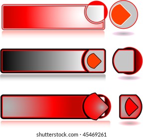  A set of red buttons.