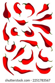 Pimientos de chile rojo