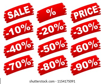 Set red discount percent - for stock