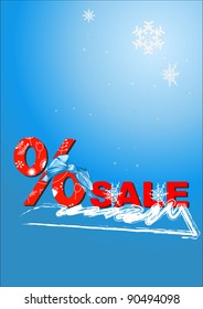 Set of red discount tickets