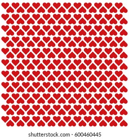 set of red hearts