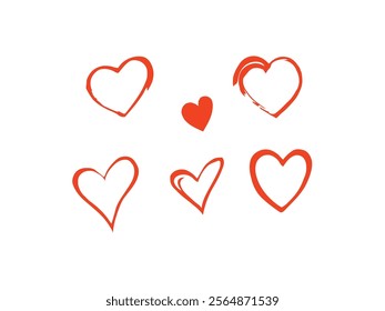 Set of red hearts. Design elements for Valentine's day. Vector illustration heart shapes Isolated on white background
Red Hearts Vector Set for Valentine's Day Designs, Isolated Heart Shapes