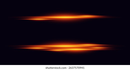 Set of red rays of light. Futuristic effects dynamic line effects.