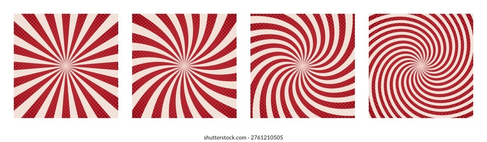 Conjunto fondo circo retro