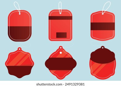 Set of Red ribbon and banner with Special Offer. Discount banner promotion template. Vector illustration. Isolated on white background, Sale tags. Discount red ribbons, banners and icons, Shopping Tag