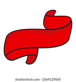 Set of Red Ribbons, Banners, badges, Labels - Design Elements on white background, PNG red ribbon banner element set, transparent background