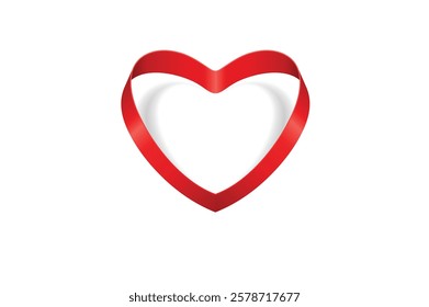 Set red shape heart icon, vector set heart shape, lovers on Valentines day, Artistic red heart love symbols isolated editable vector.