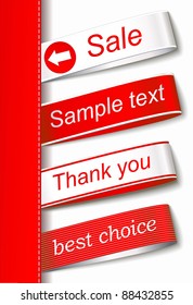 set red stickers