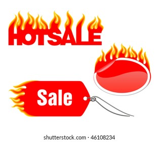 Satz roter Vektormarken auf weißem Hintergrund