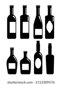 set red wine bottles