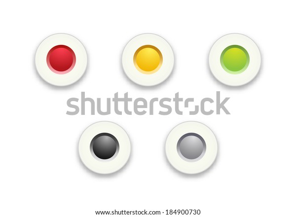 赤 黄 緑のラジオボタンのセット ラジオボタンセット ラジオボタン のベクター画像素材 ロイヤリティフリー