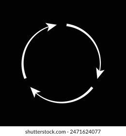 Set of Refresh and reload arrow icon collection. Sync arrows set. Vector illustration.