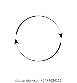 Set von Aktualisieren und Neuladen Pfeilsymbol-Kollektion. Synchronisierungspfeile gesetzt. Vektorillustration.