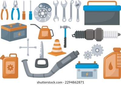 Set of repair service elements