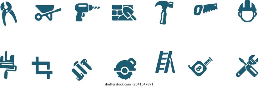 set of repair tools icons vector design , home repair