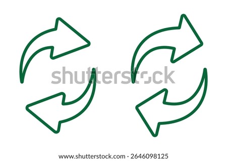 A set of replace, refresh icons. Transfer icon set. Exchange symbol. Transfer, swap, exchange, spin, flip concept. Circular. Arrow icon. recycling recurrence, renewal, Exchange. Update. Refresh icon