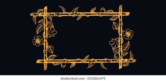 Set of Resizable Decorative Frames ,Calligraphic frames, floral rectangular frame, Borders corners ornate frames for certificate floral classic vector designs collection, wedding card design