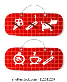 Conjunto de signos de resolución y prohibición