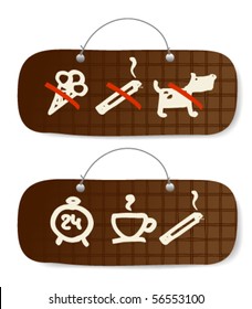 Set of resolving and forbidding signs