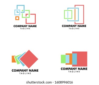 Set of Responsive Logo Template Vector Icon Illustration Design
