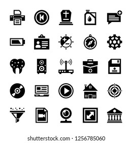 
Set of responsive user interface icons in a solid vector style is right here to represent a huge variety of user interface visuals.  