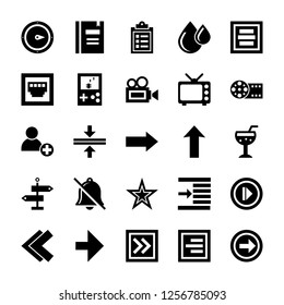 
Set of responsive user interface icons in a solid vector style is right here to represent a huge variety of user interface visuals.  