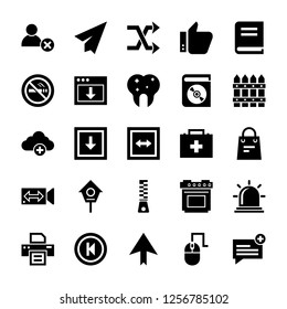 
Set of responsive user interface icons in a solid vector style is right here to represent a huge variety of user interface visuals.  