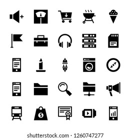 
Set of responsive user interface icons in a solid vector style is right here to represent a huge variety of user interface visuals.  