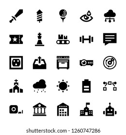 
Set of responsive user interface icons in a solid vector style is right here to represent a huge variety of user interface visuals.  