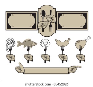 set for the restaurant