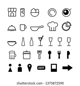 Set Restaurant Icons