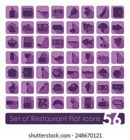 Set of restaurant icons
