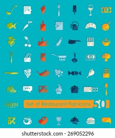 Set of restaurant icons