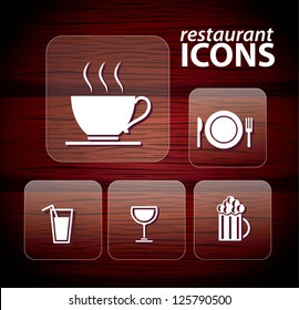 Set of restaurant icons, No 2