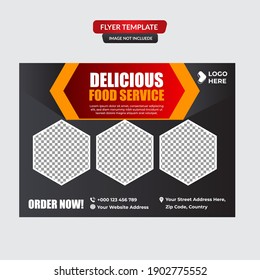 Conjunto de menús del restaurante, folleto, plantillas de diseño de volante de tamaño A4. Ilustraciones vectoriales para material de marketing de alimentos y bebidas, anuncios, plantillas de presentación de productos naturales, diseño de portada.