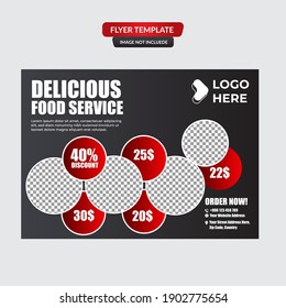 Set of restaurant menu, brochure, flyer design templates in A4 size. Vector illustrations for food and drink marketing material, ads, natural products presentation templates, cover design.