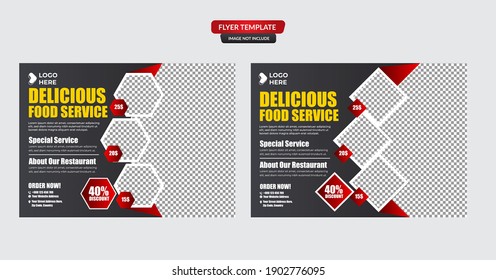 Set of restaurant menu, brochure, flyer design templates in A4 size. Vector illustrations for food and drink marketing material, ads, natural products presentation templates, cover design.