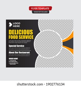 Set of restaurant menu, brochure, flyer design templates in A4 size. Vector illustrations for food and drink marketing material, ads, natural products presentation templates, cover design.