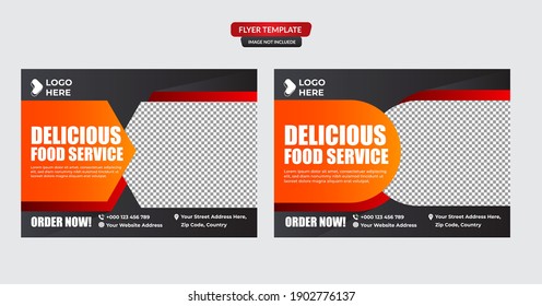 Set of restaurant menu, brochure, flyer design templates in A4 size. Vector illustrations for food and drink marketing material, ads, natural products presentation templates, cover design.