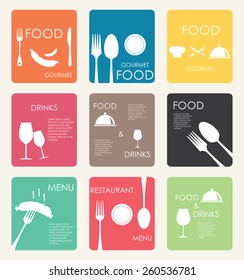 Set restaurant menu design