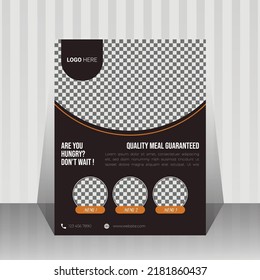Set of restaurant menu,flyer design templates in A4 size. Vector  food and drink marketing material, ads, natural products presentation templates, cover design.