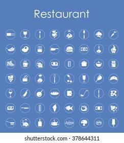 Set of restaurant simple icons